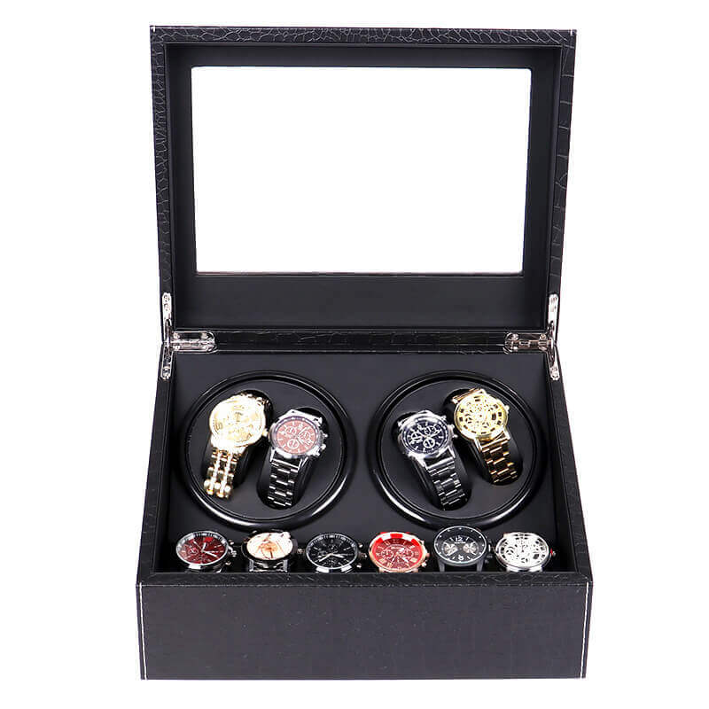 Coffret élégant Pour 4 Montres – Marron, Fait Main, Neuf Sans étiquette, Idéal Pour Rolex Ou Autres