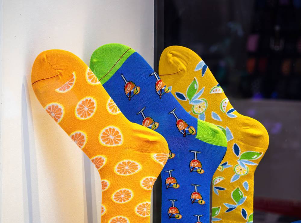 chaussette colorée idée cadeau